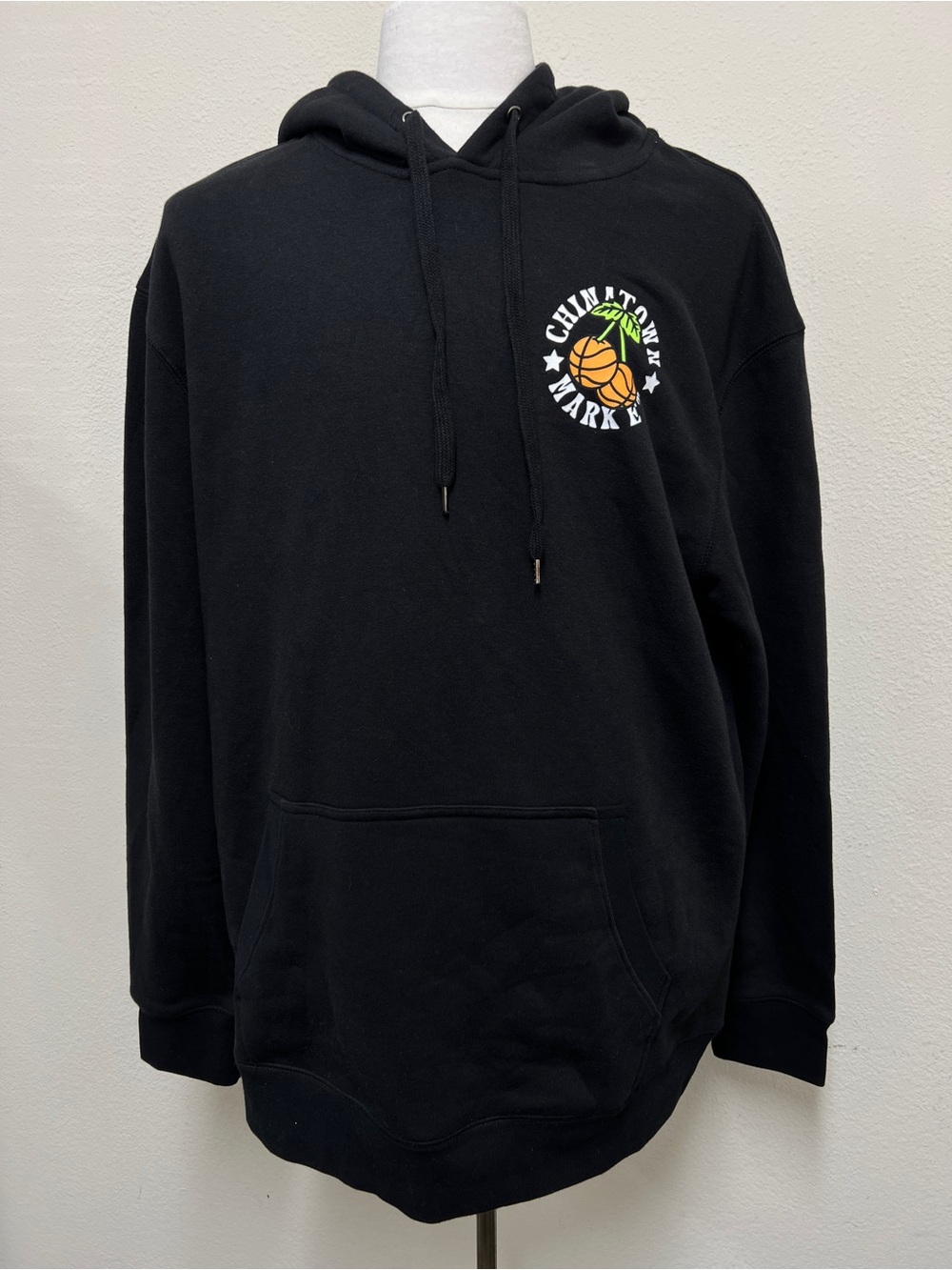 Chinatown Market Black Basketball Cherry Graphic Pullover Hoodie XL